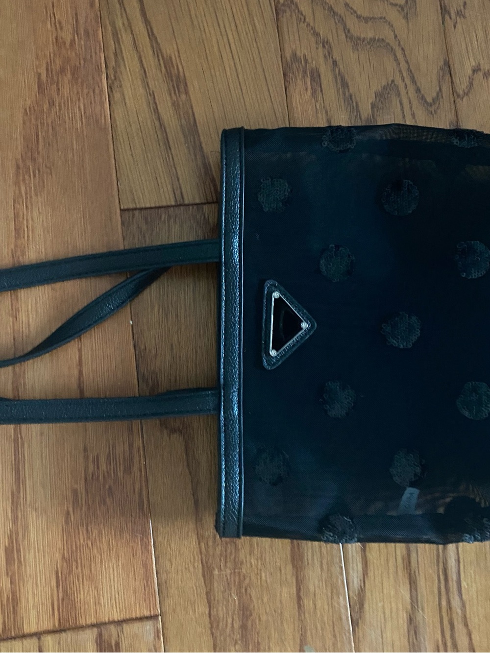 Black Polka Dot Tote Bag - Classic Women's Shoulder Bag